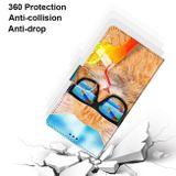 Peňeženkové kožené pouzdro DRAWING na Xiaomi Redmi Note 10 5G - Cat Drinking Soda