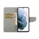 Peneženkové kožené pouzdro DRAWING na Samsung Galaxy S21 FE - Couple Butterfly