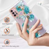 Pryžový 3D kryt Flowers and Plants na Moto G10/G20/G30- Modrá Růže