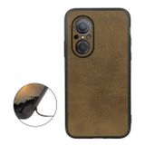 Kožený kryt COWHIDE TEXTURE na Huawei Nova 9 SE - Zelená