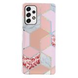 Gumový kryt PATTERN na Samsung Galaxy A33 5G - Pink Rhombus