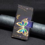 Peněženkové kožené pouzdro Drawing Zipper na Oppo Reno 7 5G - Big Butterfly