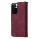 Multifunkční peneženkové pouzdro na Xiaomi Redmi Note 11 Pro - Wine Red