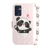 Peněženkové 3D pouzdro na Oppo Reno 7 5G - Heart Panda