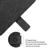 Peněženkové kožené pouzdro MANDALA pro Xiaomi Redmi 10C - Černá