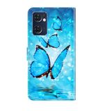 Peněženkové 3D pouzdro na Oppo Reno 7 5G - Three Butterflies