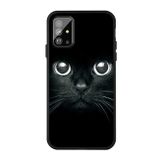Gumový kryt na Samsung Galaxy S20+ Pattern Printing Embossment - Whiskered cat
