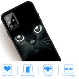 Gumový kryt na Samsung Galaxy S20+ Pattern Printing Embossment - Whiskered cat