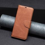 Peněženkové kožené pouzdro Lambskin na Xiaomi Redmi Note 13 - Hnědá