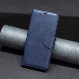 Peněženkové kožené pouzdro Lambskin na Xiaomi Redmi Note 13 - Modrá