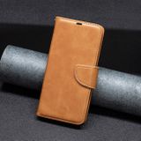 Peněženkové kožené pouzdro Lambskin na Xiaomi Redmi Note 13 - Žlutá