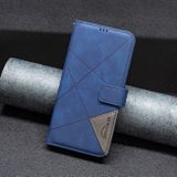 Peněženkové kožené pouzdro Rhombus na Xiaomi Redmi Note 13 Pro 4G - Modrá