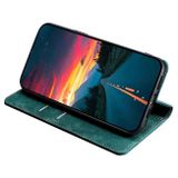 Peněženkové kožené pouzdro Brush na OPPO Reno10 5G/10 Pro 5G - Zelená