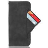 Peněženkové kožené pouzdro Calf Slots na Xiaomi Redmi Note 13 4G - Černá