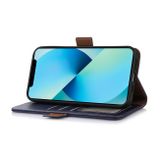 Peněženkové kožené pouzdro Crazy Horse Cowhide pro OPPO Reno10 5G/10 Pro 5G - Modrá