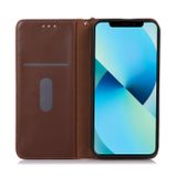 Peněženkové kožené pouzdro KHAZNEH Cowhide na OPPO Reno10 5G/10 Pro 5G - Hnědá