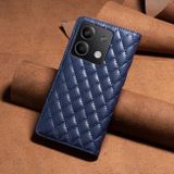 Peněženkové kožené pouzdro Diamond Flip na Xiaomi Redmi Note 13 - Modrá