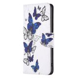 Peněženkové kožené pouzdro Drawing na Xiaomi Redmi Note 13 - Butterflies