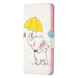 Peněženkové kožené pouzdro Drawing na Xiaomi Redmi Note 13 - Umbrella Elephant