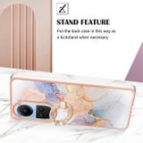 Ring Holder kryt Colorful na OPPO Reno10 5G/10 Pro 5G - Bílý mramor