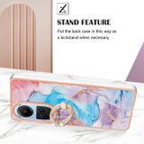 Ring Holder kryt Colorful pro OPPO Reno10 5G/10 Pro 5G - Modrý mramor