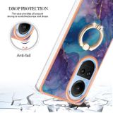 Ring Holder kryt Electroplating pro OPPO Reno10 5G/10 Pro 5G - Fialová