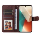 Peněženkové kožené pouzdro Global Classic na Xiaomi Redmi Note 13 - Hnědá