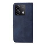 Peněženkové kožené pouzdro Global Classic na Xiaomi Redmi Note 13 - Modrá