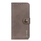 Peněženkové kožené pouzdro KHAZNEH Cowhide na Xiaomi Redmi Note 13 - Khaki