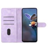 Peněženkové kožené pouzdro Flower Butterfly pro OPPO Reno10 5G/10 Pro 5G - Fialová