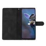 Peněženkové kožené pouzdro Flower Butterfly na OPPO Reno10 5G/10 Pro 5G - Černá