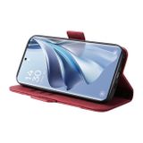 Peněženkové kožené pouzdro BETOPNICE Buckle na OPPO Reno10 5G/10 Pro 5G - Červená