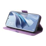 Peněženkové kožené pouzdro BETOPNICE Buckle na OPPO Reno10 5G/10 Pro 5G - Fialová