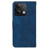 Peněženkové kožené pouzdro Geometric na Xiaomi Redmi Note 13 - Modrá