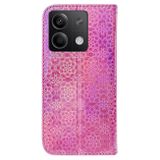 Peněženkové 3D pouzdro COLORFUL na Xiaomi Redmi Note 13 - Růžová