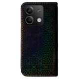 Peněženkové 3D pouzdro COLORFUL na Xiaomi Redmi Note 13 - Černá