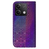 Peněženkové 3D pouzdro COLORFUL na Xiaomi Redmi Note 13 - Fialová