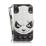 Peněženkové 3D pouzdro na Oppo A38 - Angry Bear