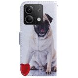 Peněženkové kožené pouzdro na Xiaomi Redmi Note 13 - Pug