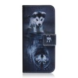 Peněženkové kožené pouzdro na Xiaomi Redmi Note 13 - Wolf and Dog