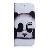 Peněženkové kožené pouzdro Coloured na OPPO Reno10 5G/10 Pro 5G - Panda