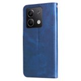 Peněženkové kožené pouzdro Global Calf na Xiaomi Redmi Note 13 - Modrá