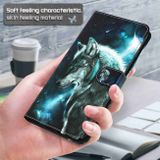 Peněženkové 3D pouzdro Painting pro Samsung Galaxy S24 5G - Wolf