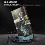 Peněženkové 3D pouzdro Painting pro Samsung Galaxy S24 5G - Cat Tiger