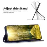 Peněženkové kožené pouzdro Prismatic na Oppo A38 - Modrá