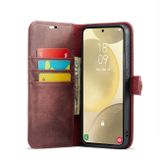 Multifunkční peněženkové pouzdro DG.MING Detachable pro Samsung Galaxy S24 5G - Červená