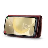 Multifunkční peněženkové pouzdro DG.MING Detachable pro Samsung Galaxy S24 5G - Červená