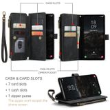 Multifunkční peněženkové pouzdro CaseMe Zipper pro Samsung Galaxy S24 5G - Černá