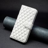 Peněženkové kožené pouzdro Diamond Wallet pro Motorola Edge 50 Pro - Bílá