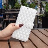 Peněženkové kožené pouzdro Diamond Wallet pro Motorola Edge 50 Pro - Bílá